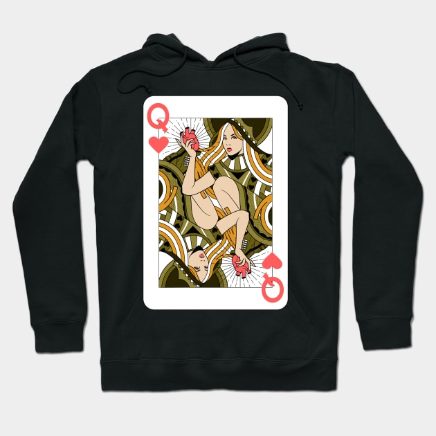 Queen of Hearts Hoodie by Studio-Sy